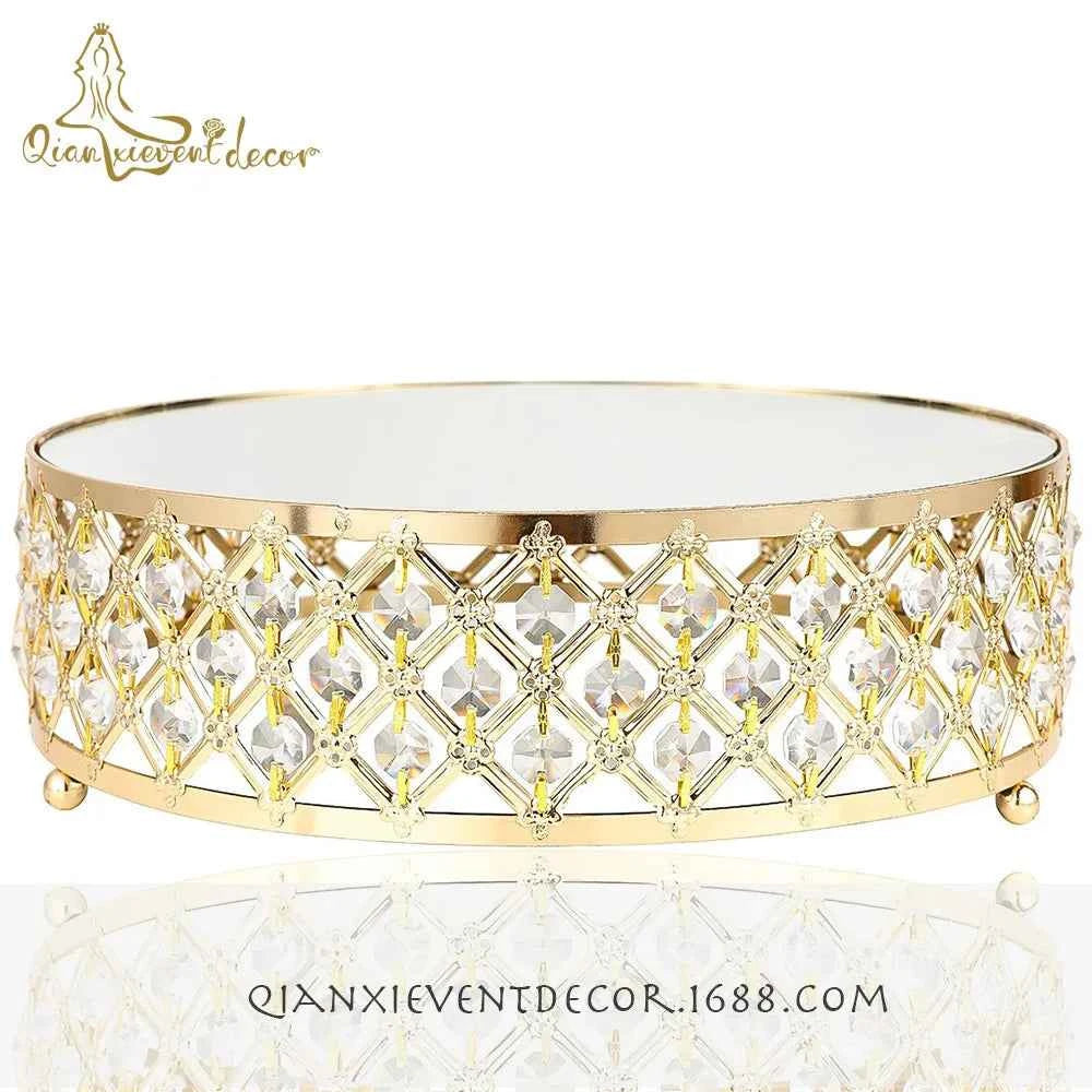 Gold Mirror Cake Stand for Elegant Displays and Celebrations