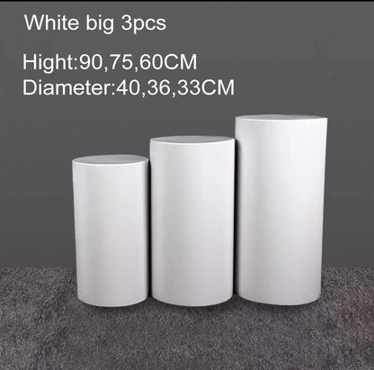 Round Cylinder Pedestal Set